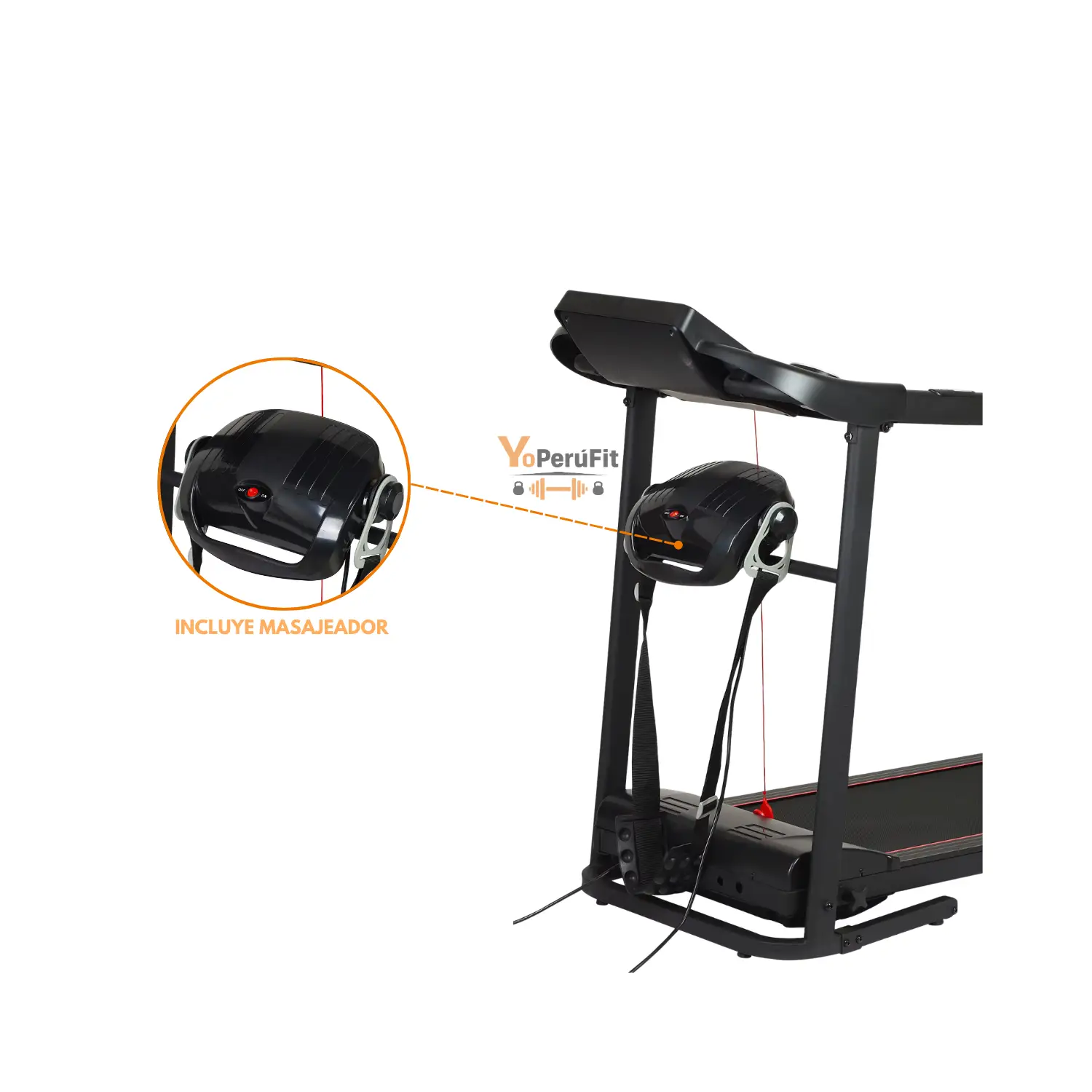 TROTADORA ELECTRICA 2HP CON MASAJEADOR TF - Imagen 4