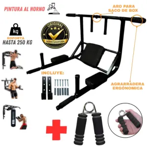 Barra Multifuncional 15 en 1 yoperufit 250 Kg Dominadas + Hand Grip de Acero