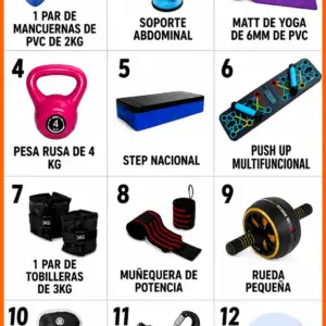 Combo Fitness 3 Productos por S/100 | Accesorios para Gimnasio en Casa - Imagen 4