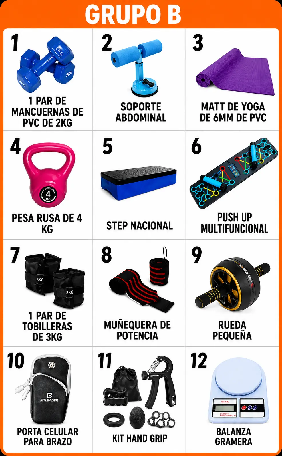 Combo Fitness 3 Productos por S/100 | Accesorios para Gimnasio en Casa - Imagen 4