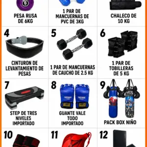 Combo Fitness 3 Productos por S/100 | Accesorios para Gimnasio en Casa - Imagen 3