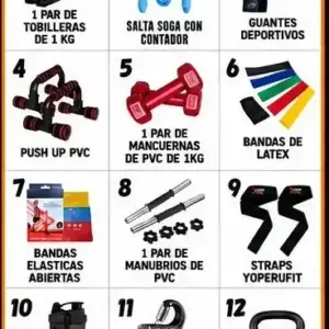 Alternative view of Combo Fitness 3 Productos por S/100 | Accesorios para Gimnasio en Casa