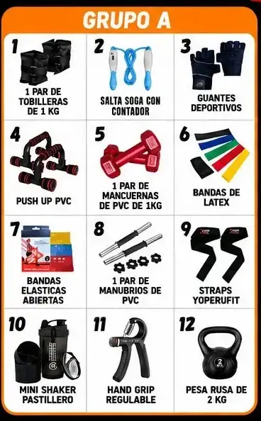 Combo Fitness 3 Productos por S/100 | Accesorios para Gimnasio en Casa - Imagen 2