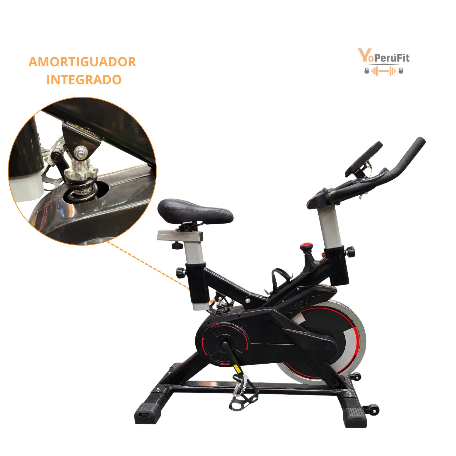BICICLETA SPINNING DE 15KG MDK RF 780 - Imagen 4