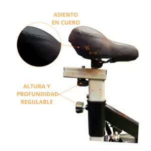 BICICLETA SPINNING DE 15KG MDK RF 780 - Imagen 5