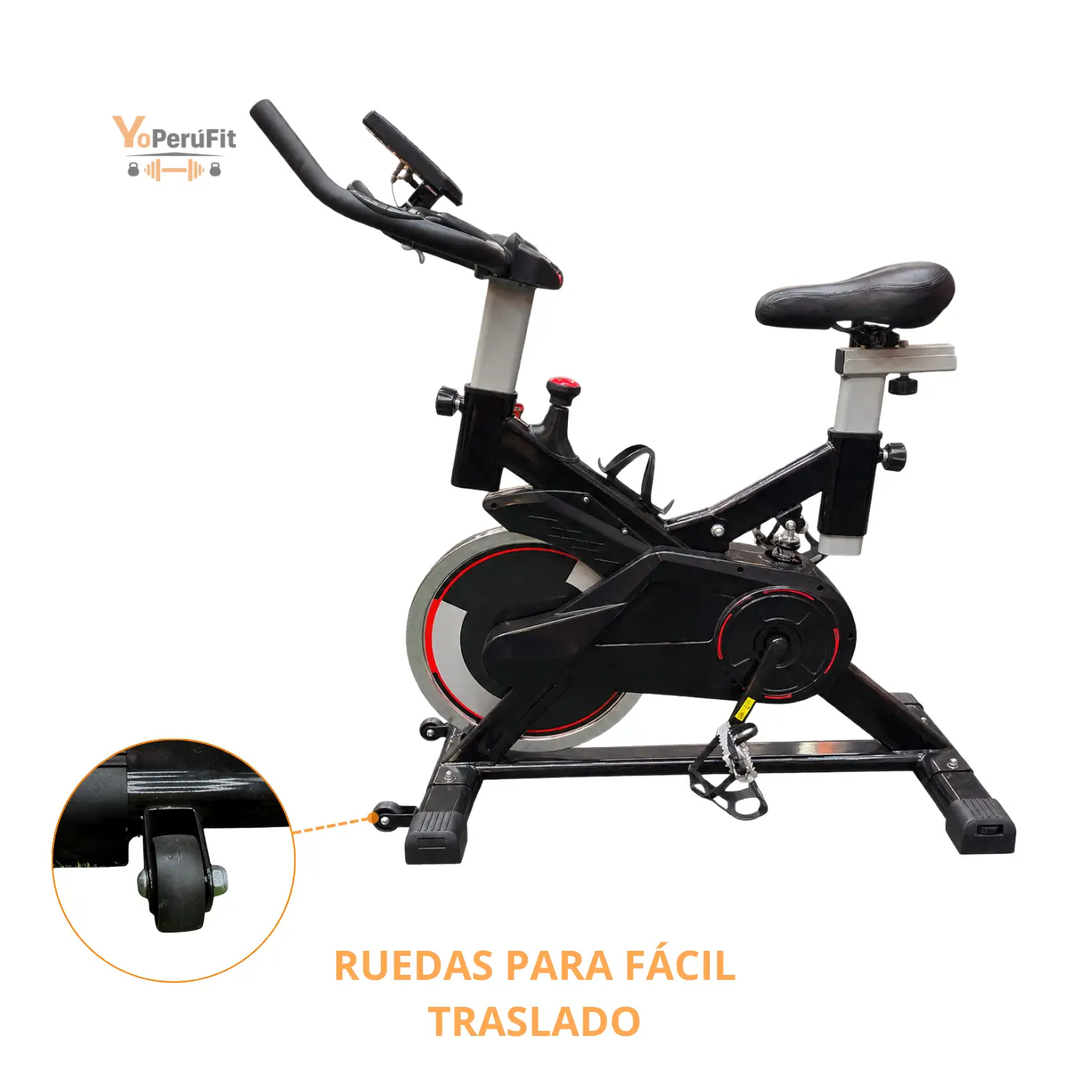 BICICLETA SPINNING DE 15KG MDK RF 780 - Imagen 6