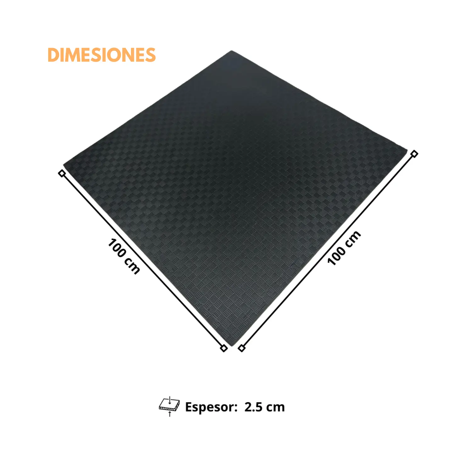 PISO TATAMI GOMA EVA 100x100x2.5CM - Imagen 2