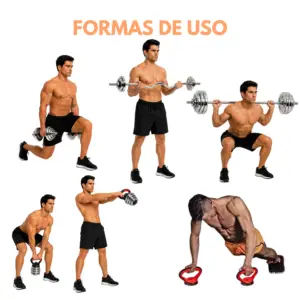 MALETIN DE MANCUERNAS 58KG CON ADAPTADOR Y ACCESORIOS - Imagen 6