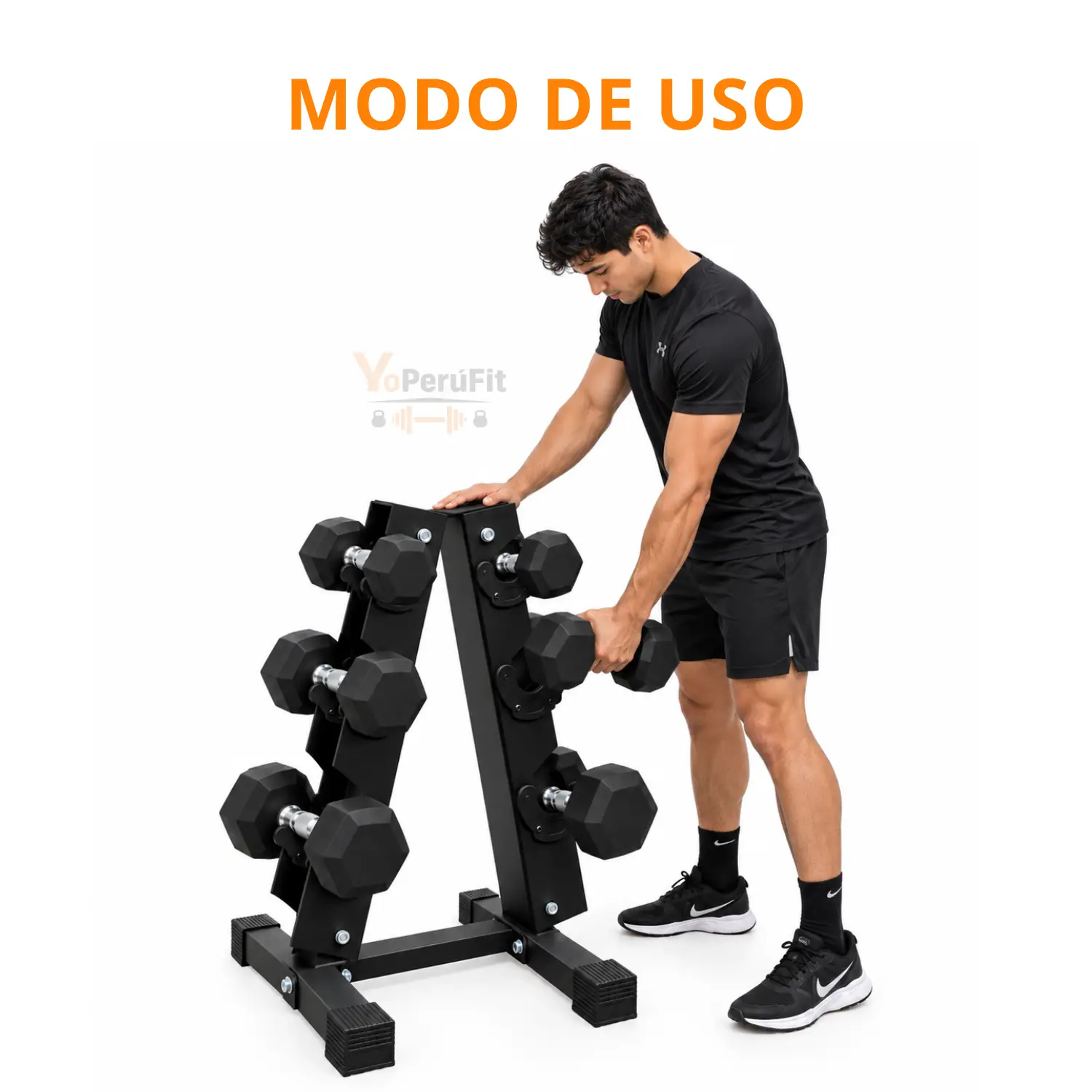 RACK DE MANCUERNAS TRIANGULAR IMPORTADO - Imagen 5