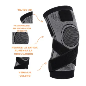 RODILLERA CON VELCRO NEGRO (UNIDAD) - Imagen 3